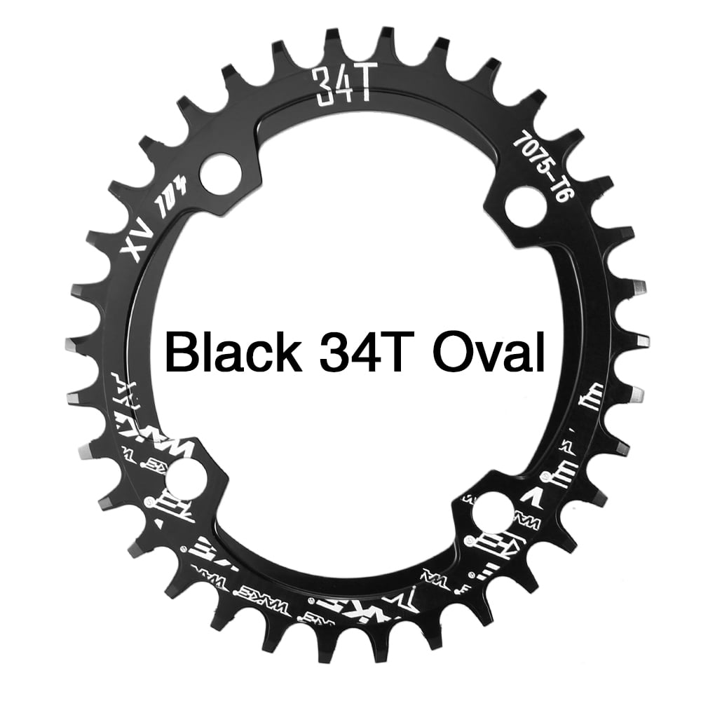 UPANBIKE Bike Bicycle Narrow Wide Oval Single Chainring BCD 104mm 32T 34T 36T 38T
